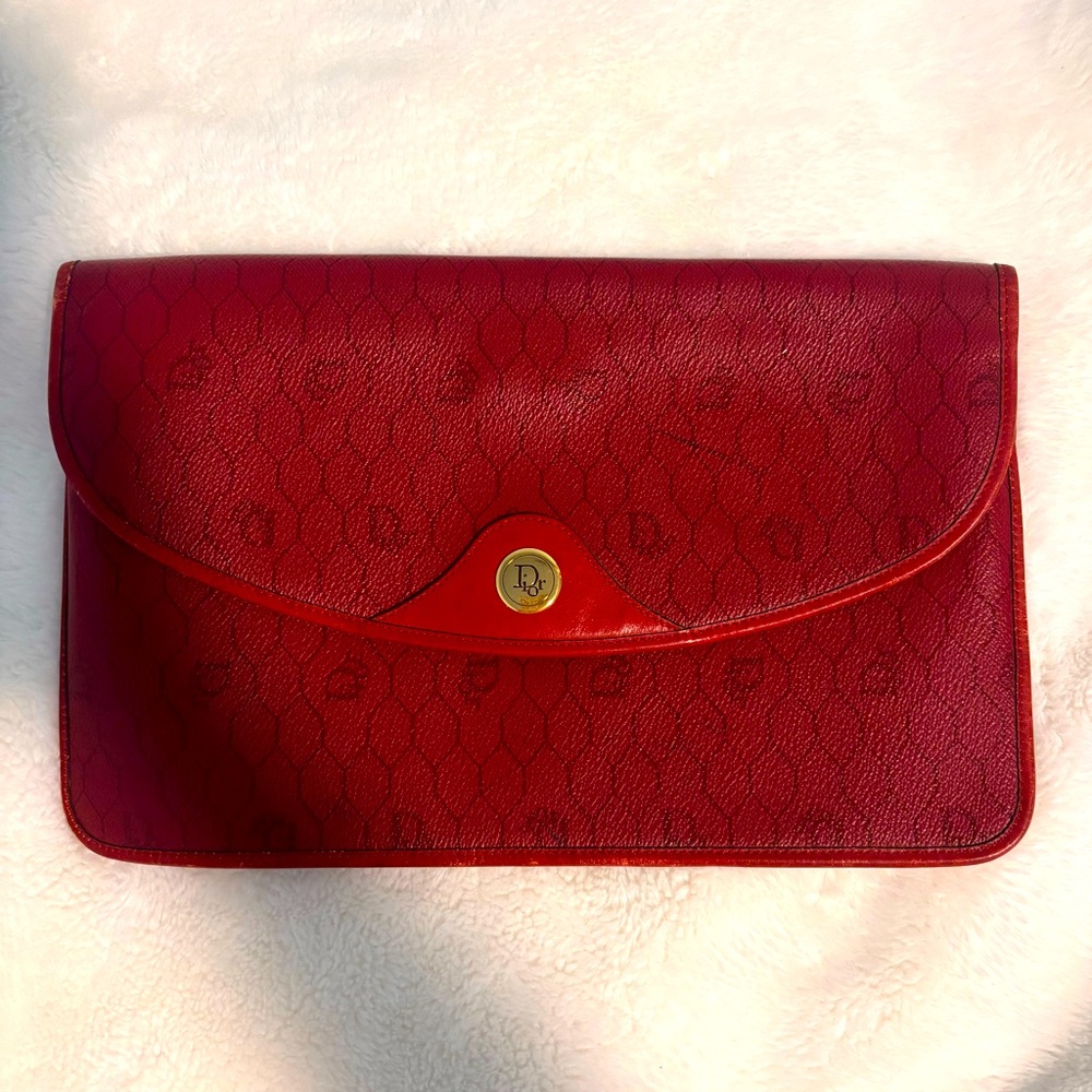 Christian Dior Honeycomb Clutch Bag